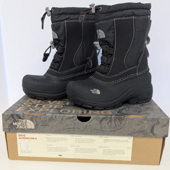 NIB The North Face Boys’ Alpenglow II Winter Boots Size 11 - Picture 1 of 11